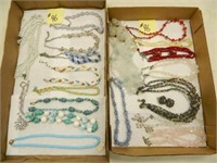 (2) Flats of Vintage Necklaces