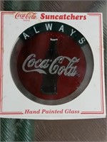 Coca-Cola hand-painted glass collector's item
