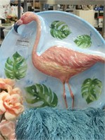 Tommy Bahama flamingo snack tray