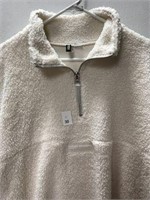 H&M DIVIDED WOMEN'S SHERPA JACKET SIZE LARGE