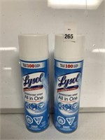 2 PCS LYSOL DISINFECTANT SPRAY ALL IN ONE