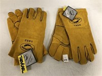 2 PAIRS CAIMAN GLOVES SIZE SMALL
