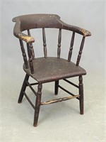 19th c. Firehouse Windsor Chair