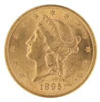 1895 BU Liberty Head $20.00 Gold Double Eagle