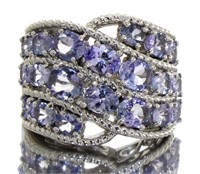 Genuine 3.75 ct Tanzanite Dinner Ring