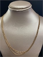 14kt Gold Triple Strand 18" Necklace