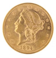 1894 Liberty Head $20.00 Gold Double Eagle