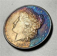 1889-P Morgan Silver Dollar *Stunning Rainbows