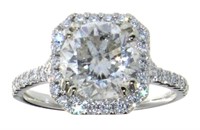 14kt Gold 3.43 ct Round Brilliant Diamond Ring