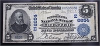Series 1902 Chester PA $5.00 National Currency