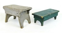19th c. Bootjack Benches
