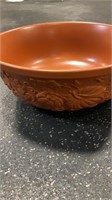 Threshold Serving Bowl- Brown With Fruit