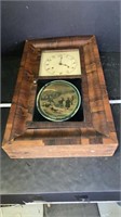 Antique Wood Clock w/ Door