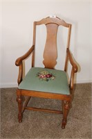 Vintage maple armchair