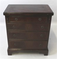 English Flip Top 4 Drawer Petite Chest