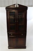 Mahogany Corner Cupboard Cabinet