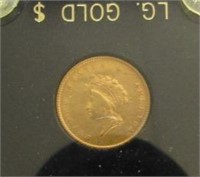 1854 Gold One Dollar Piece