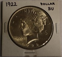 1922 BU Silver Peace Dollar