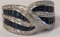 18K Levian Sapphire & Diamond Ring