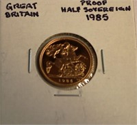 1985 Great Britain Proof Half Sovereign