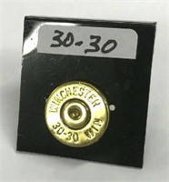 Handcrafted 30-30 Shell Casing Lapel Pin / Tie Tac