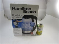 Bouilloire en verre Hamilton Beach 1.7 litres