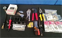 Box Tools, Bits, Battery Tester, Misc