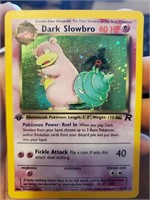 Pokemon card 1st edition Dark Slowbro HOLO LP