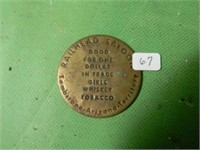 Railhead Saloon Arizona Territory $1 Trade Coin
