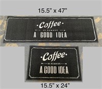 2 "Coffee" Floor Mats