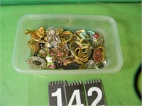 Box Of Miscellaneous Costume Jewelry