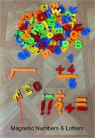 Plastic Magnetic Backed Numbers & Letters