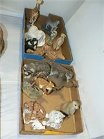 15 ANIMAL FIGURINES (STONE CRITTER, TOM RUBEL,