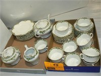 SET OF GREEN GRINDLEY CHINA "HAMPTON"