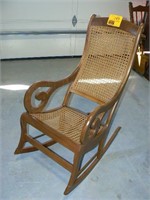ROCKER WITH CANE BACK AND SEAT