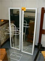 2 MIRRORED JEWELRY CABINETS (TO BE HUNG ON CLOSET
