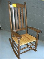 ROCKING CHAIR WITH RATTAN SEAT