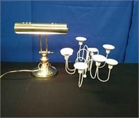 Box Desk Lamp (works), Candle Holder