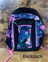 Backpack w. Zippered Compartment