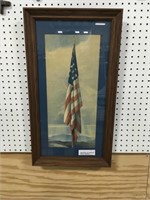 15x27 Inch US Flag Wall Art