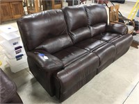 Electric Leather Recliner Couch
