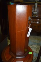 Mission style 19" H mahogany umbrella stand with