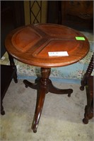 Petite three leg phone table with leather top