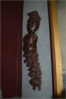 19th Century Polynesian wood carved figurehead of
