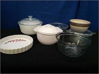 Box Glassware-Bowls, Pie Dish