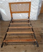 Twin Size Bed Frame with Headboard
