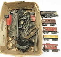 Marx Tin Train Set w/ Tracks & Items - In Box