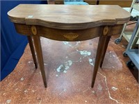 Antique Mahogany Inlaid Game table
