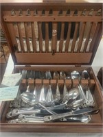1847 Rogers Bros Stainless Silverware in Chest