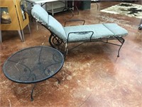 Lounger and Round Table, 29" x 15"